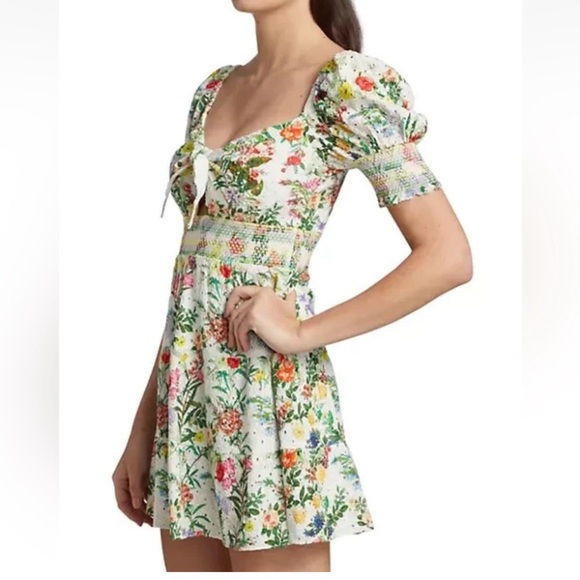 Alice + Olivia Kristie Sweetheart Puff Sleeve Mini Dress 10. Like new. - Picture 9 of 9